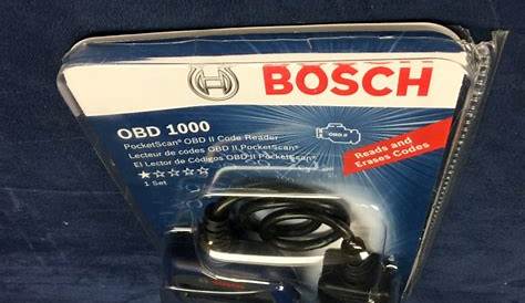 bosch obd1000 user manual