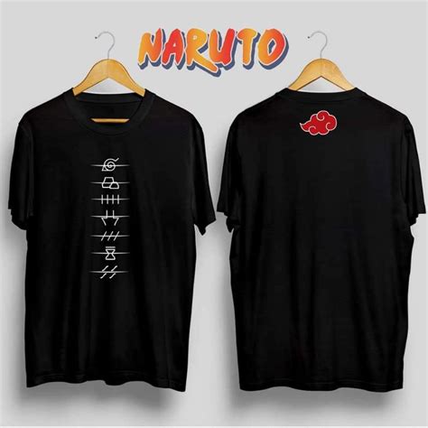 Naruto Akatsuki Quality T Shirt Shopee Philippines