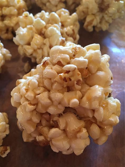 Caramel Popcorn Balls The Gingham Apron