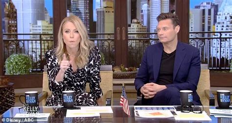 Kelly Ripa Hosts Live With A Throat Lozenge In Her Mouth And Without A