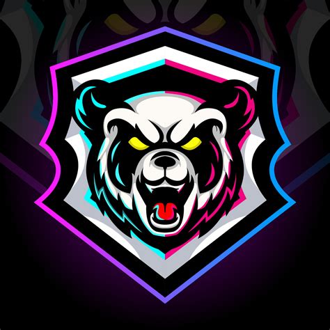 Panda Head Mascot Esport Logo Design 10873727 Vector Art At Vecteezy