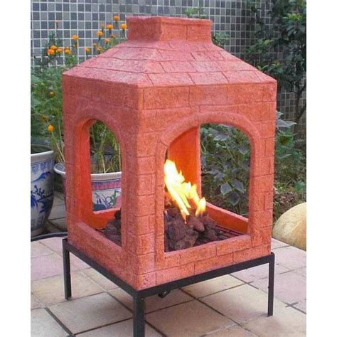 They transform your fire pit into something magical as the flames flow around the stones. Ceramic Chiminea Fire Pit | Fire Pit Design Ideas