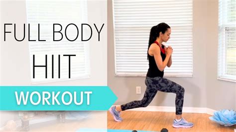Fat Burning Hiit Cardio Workout With Weights Advanced And Low Impact Modifications Youtube