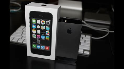 Space Gray iPhone 5s Unboxing - YouTube