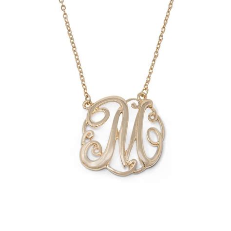 Maybe you would like to learn more about one of these? Monogram Initial Necklace M Gold Tone in 2020 | Monogram initial necklace, Initial necklace ...