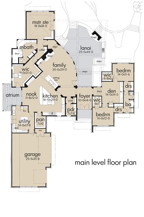 See them in 3d or print to scale. beach resort home - Plan 5520