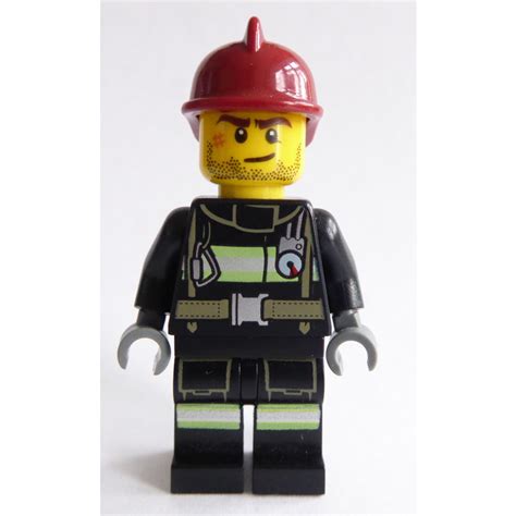 Lego Firefighter With Dark Red Helmet Minifigure Brick Owl Lego