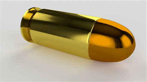 Cal 45 Pistol Bullet 3d Model