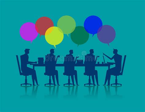 Business People Brainstorming Stock Vector Illustration Of Imagination Cooperation 85105926