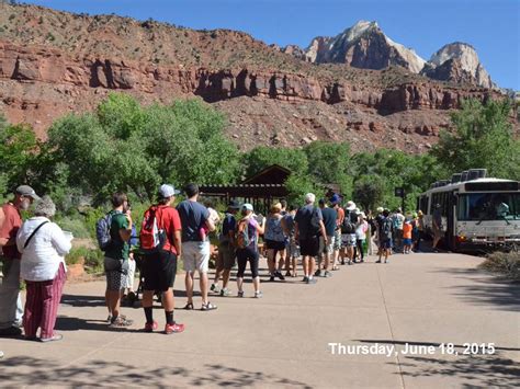 Crowds Lines And Traffic Zion Park Looks For Answers St George News