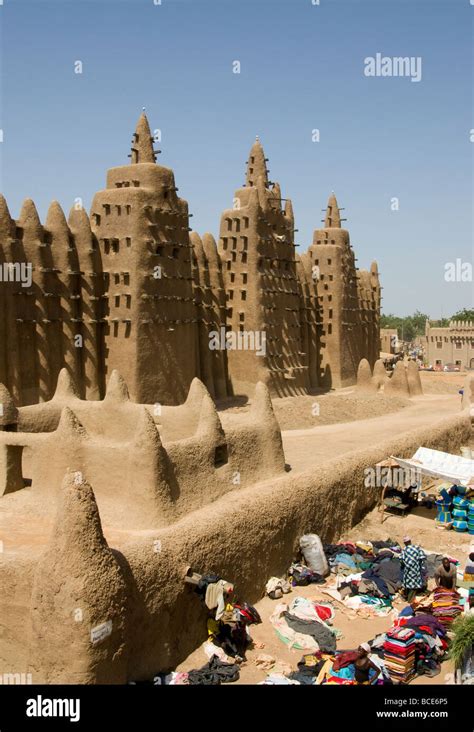 Le Mali Sahel Grande Mosquée De Djenné Xi Siècle Et Son Marché