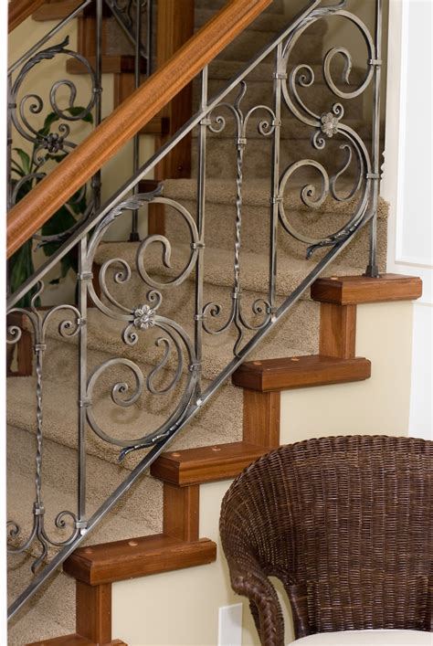 Projects Custom Iron Works Wrought Iron Stair Railing Step Railing