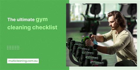 The Complete Gym Cleaning Checklist For Fitness Centres