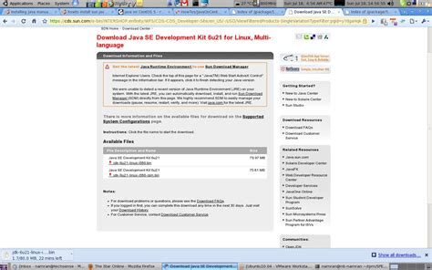 Java 2 runtime environment (linux) 1.5.0.06 java programlama dili ile yazilmis internet ve masaustu uygulamalarini bilgisayarinizda ve tarayicinizda calistirabilmeniz icin gerekli olan yazilimin linux isletim sistemi surumu.programin kurulumu:inndirdiginiz dosyayi kurulum yapacaginiz klasore. Java 1.6 update 21 for CentOS 5.5 | Namran Hussin