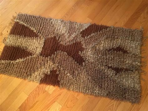 Vintage Mcm Hand Woven Wall Hanging Rug 32x65 Lowlands Etsy In 2020
