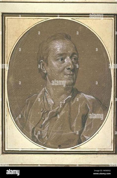 Denis Diderot By Louis Michel Van Loo Drawing Stock Photo Alamy