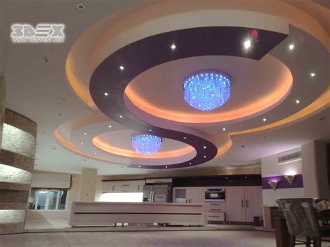 Pop design for hall 2018 2 fan : Latest false ceiling designs for hall Modern POP design ...