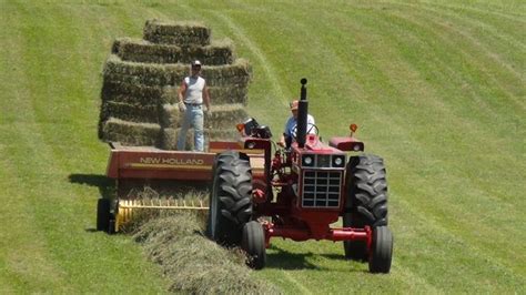 Baling Hay With Vintage Tractors