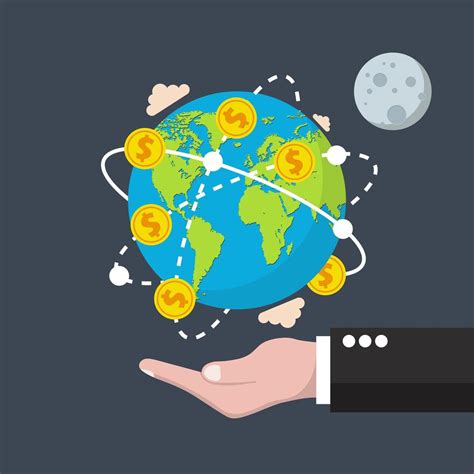Concept Of Global Economy In Flat Style 1265816 Vector Art At Vecteezy
