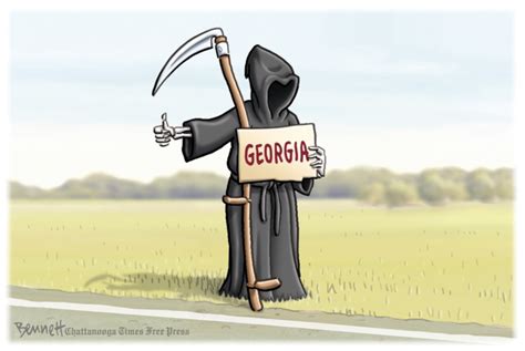 the grim reaper shows up often in pandemic cartoons — whether to provoke or provide dark humor