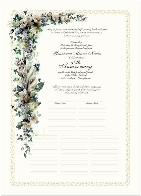 50th Wedding Anniversary Poems Calla Lilies And Gardenias