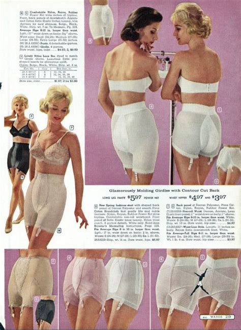 Wards Mail Order Catalog Vintage Girdle Vintage Underwear Classic Lingerie Retro Lingerie