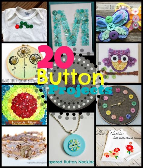 20 Button Crafts Happy Hour Projects