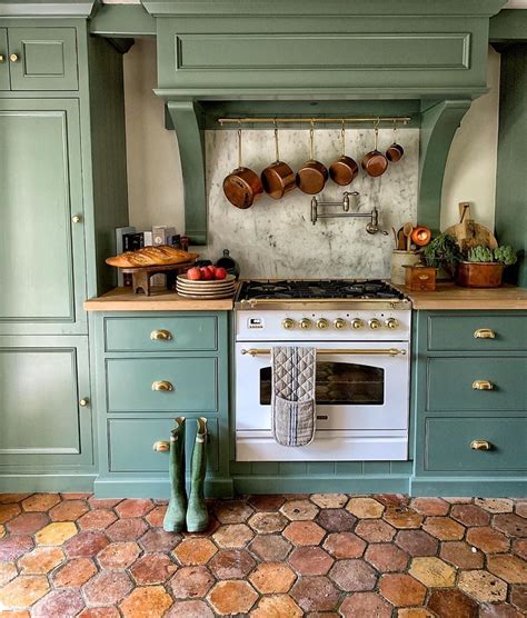 • apply a diluted coat of farrow & ball interior wood primer & undercoat (20% water) in the recommended colour tone for your topcoat,* followed by one full coat, allowing a minimum of four. Farrow-and-Ball-Smoke-Green-painted-kitchen-cabinets-2020 - Interiors By Color