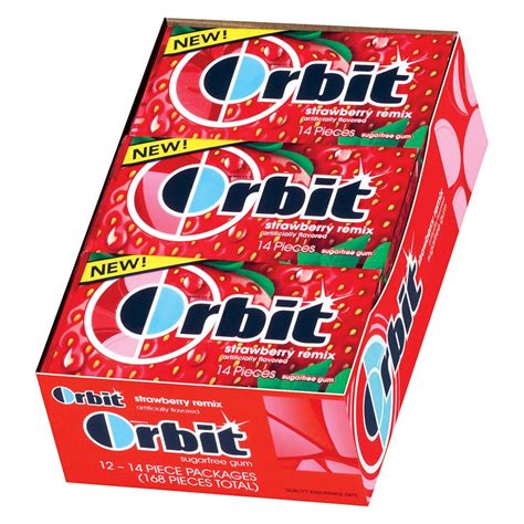 Orbit Sugar Free Gum Strawberry Remix 12 Pk Walgreens