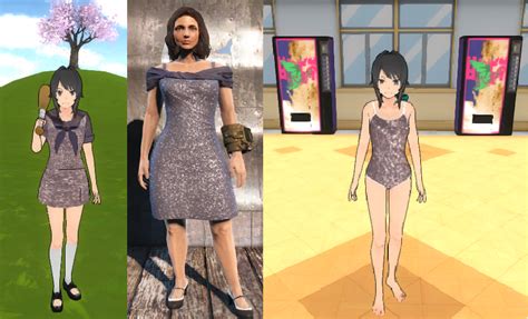 Sequin Dress Fallout 4 Yandere Simulator Skin By Jelly Bearby On