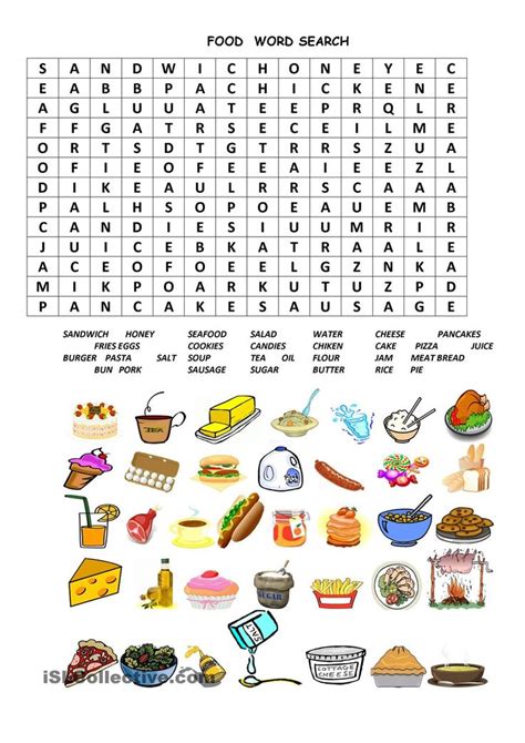 Then write eight adjectives describing your favorite food and idea matrix puzzle: Food ws | ESL worksheets of the day | Pinterest | Student ...