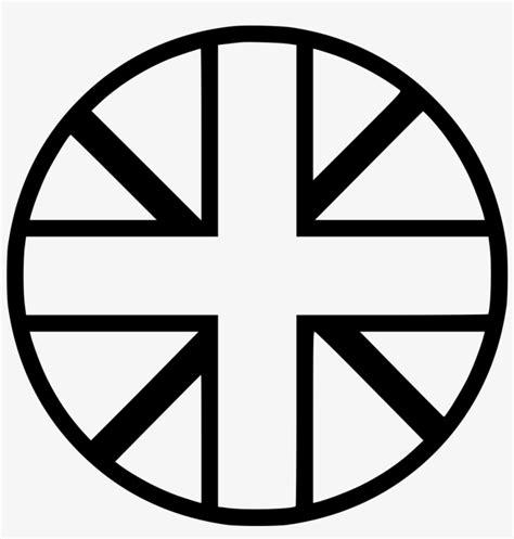Png File Uk Flag Icon Black And White Transparent Png 981x982