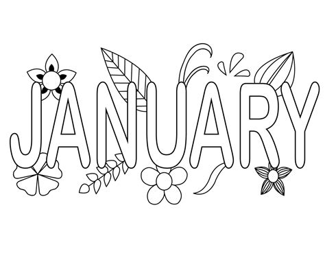 January Coloring Pages To Print Free Coloring Pages For Kids