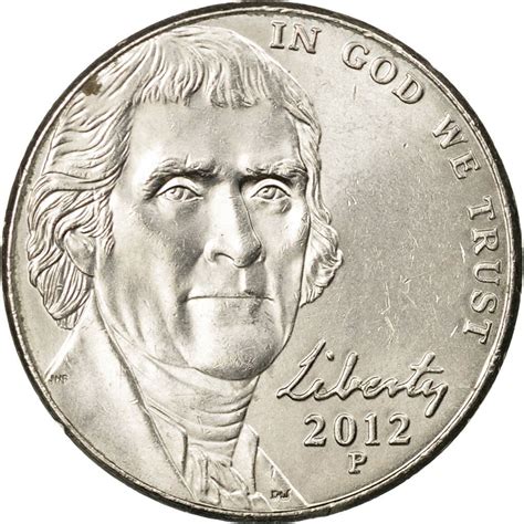 Five Cents 2012 Jefferson Nickel Coin From United States Online Coin