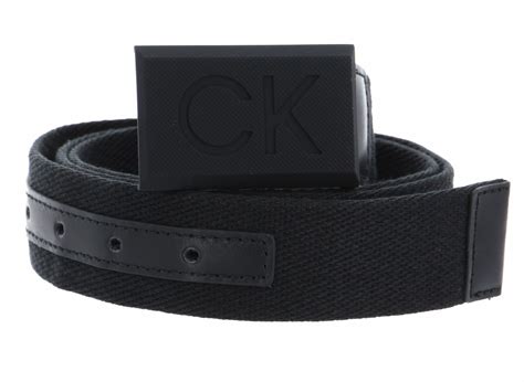 Calvin Klein Belt Casual Plaque Webbing Belt W105 Ck Black Buy Bags