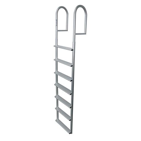 Tommy Docks 7 Rung 20 In Wide Aluminum Boat Dock Ladder With 4 Inch