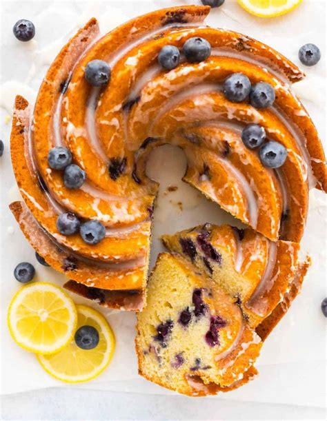 Lemon Blueberry Bundt Cake Easy And Moist Wellplated Com