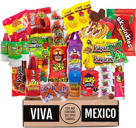 Caja De Dulces Mexicanos Selección Picante Tamaño Del Club 133 Kg