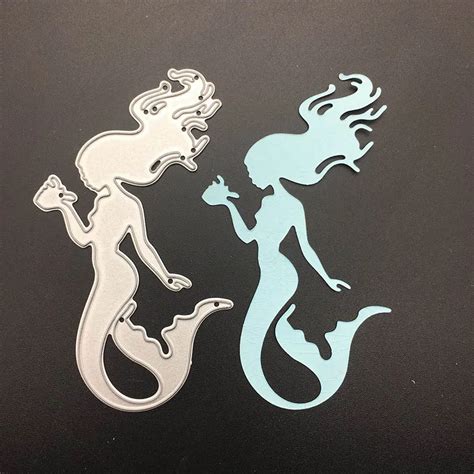 Craft Mermaid Metal Cutting Dies Stencil Scrapbooking Photo Album Card Paper Embossing Craft