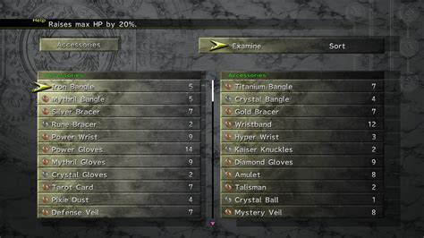 So far, i've been working on collecting all the creatures to get their stories, ei: List of Final Fantasy X-2 Accessories - The Final Fantasy Wiki - 10 years of having more Final ...