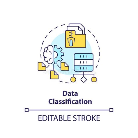 Data Classification Concept Icon Stock Vector Illustration Of Organization Catalog 272054496
