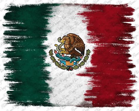 Mexican Flag Sublimation Design Png Mexico Flag Png Mexicana Etsy