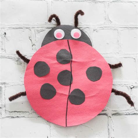 Paper Ladybugs Construction Paper Ladybugs Spring Crafts For Kids