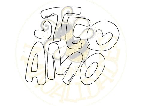 Molde Te Amo Para Imprimir Lettering Styles Alphabet Letter Stencils