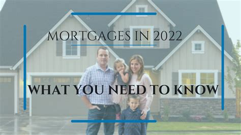 What You Need To Know Mortgages In 2022
