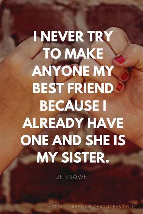 Sister Quotes Top 35 Quotes About Sisters Greeting Card Ideas
