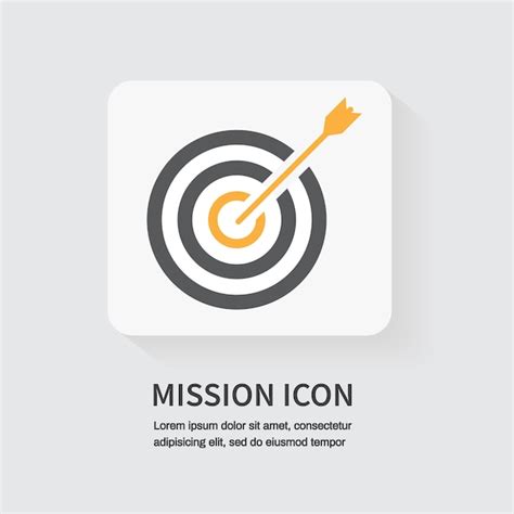 Premium Vector Mission Icon Business Concept Flat Icon For Apps And