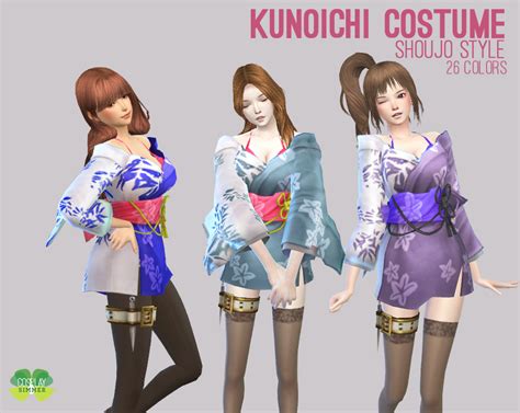 Kunoichi Costume For The Sims 4 By Cosplay Simmer Sims 4 Sims Sims