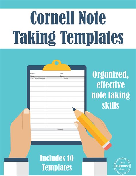 Cornell Note Taking Templates Organized Effective Note Taking Your