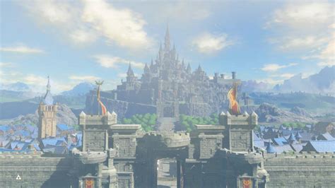 Hyrule Castle Town On Its Prime Before The Calamity Breathofthewild